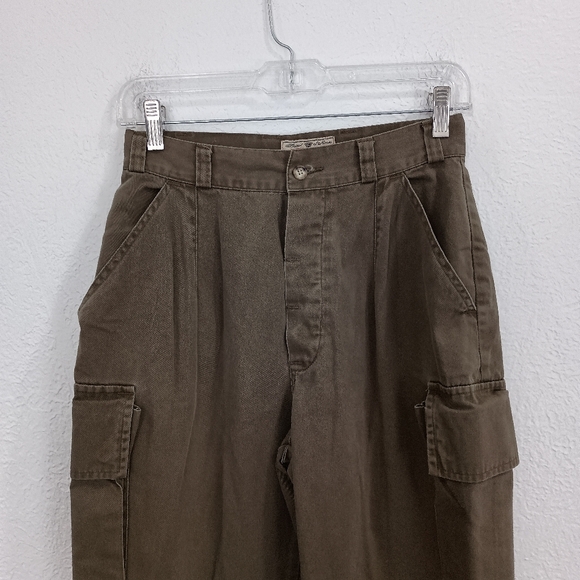 Vtg EXP Express High Rise Cargo Pants - Picture 2 of 7